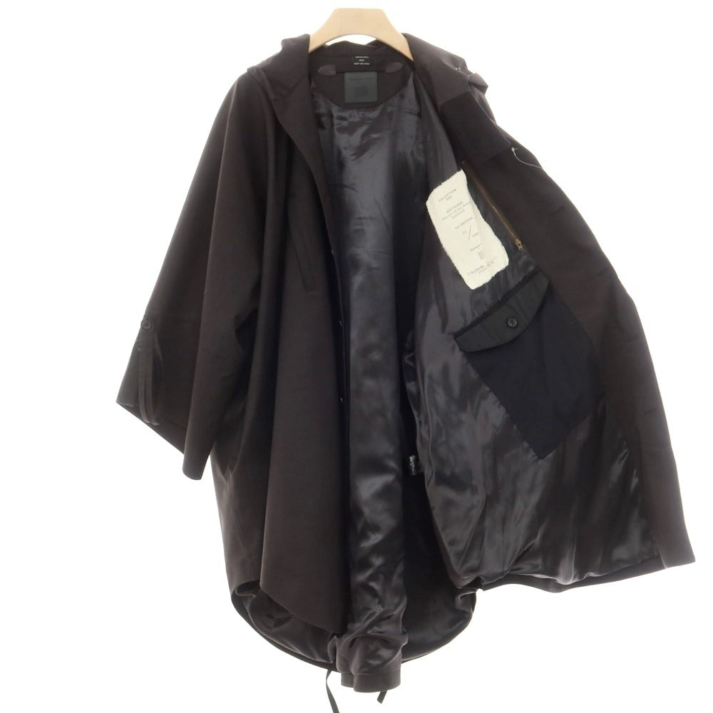 【中古】ノルウェージャンレイン Norwegian Rain オーバーサイズ Raincho Unisex ポンチョコート ブラック【 MINUS 】【 状態ランクB 】【 メンズ 】