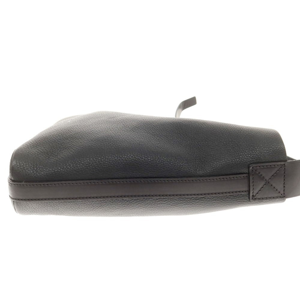 【中古】ハイク HYKE × CHACOLI レザー ショルダーバッグ ブラック【 状態ランクB 】【 メンズ 】