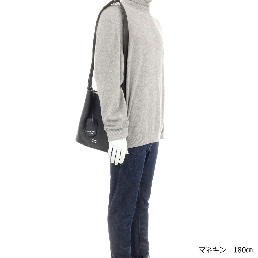 【中古】ハイク HYKE × CHACOLI レザー ショルダーバッグ ブラック【 状態ランクB 】【 メンズ 】