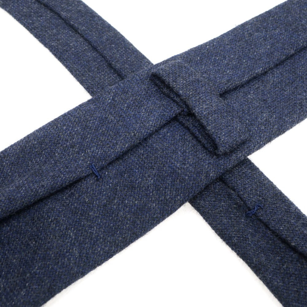 【中古】ペトロニウス PETRONIUS BEAMS F別注 スフォデラータ カシミヤ 無地ネクタイ ネイビー【NVY】【A/W】【状態ランクB】【メンズ】