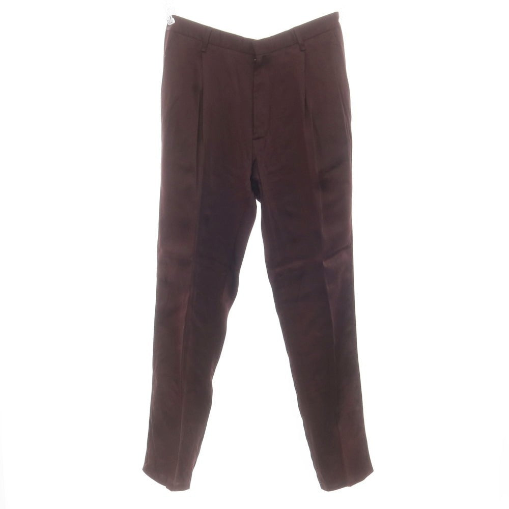 【中古】ランバン LANVIN アセテートレーヨン カジュアルスラックスパンツ ワインレッド【 46 】【 状態ランクC 】【 メンズ 】