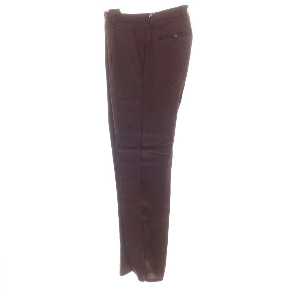 【中古】ランバン LANVIN アセテートレーヨン カジュアルスラックスパンツ ワインレッド【 46 】【 状態ランクC 】【 メンズ 】