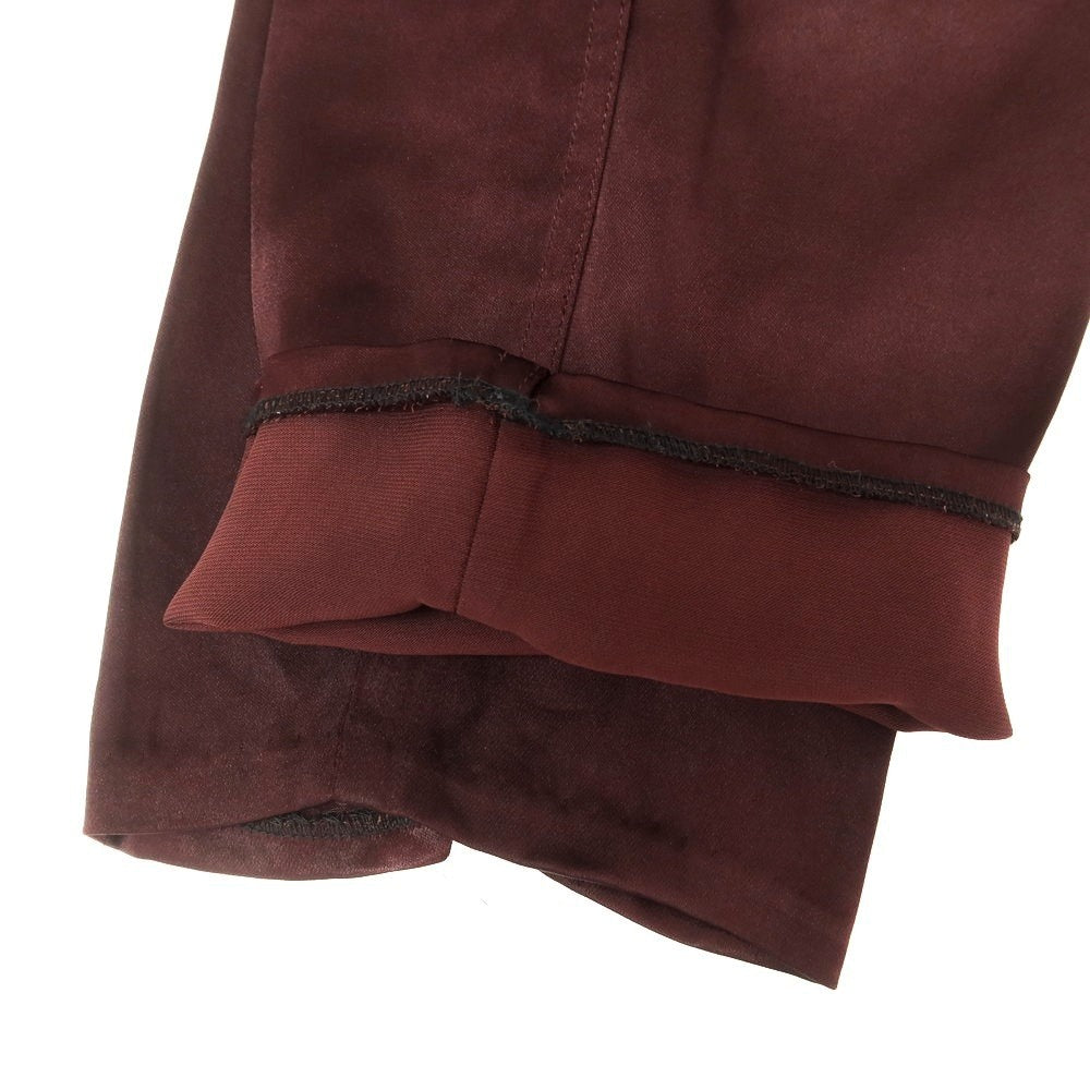 【中古】ランバン LANVIN アセテートレーヨン カジュアルスラックスパンツ ワインレッド【 46 】【 状態ランクC 】【 メンズ 】