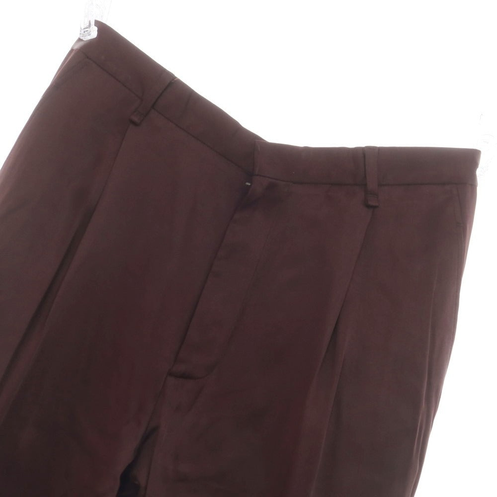 【中古】ランバン LANVIN アセテートレーヨン カジュアルスラックスパンツ ワインレッド【 46 】【 状態ランクC 】【 メンズ 】