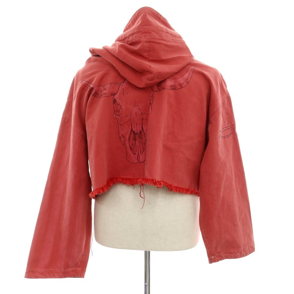 【中古】トキオ tokio コットン ハーフジップ パーカー レッド【サイズ表記なし(F)】【RED】【S/S/A/W】【状態ランクB】【メンズ】
