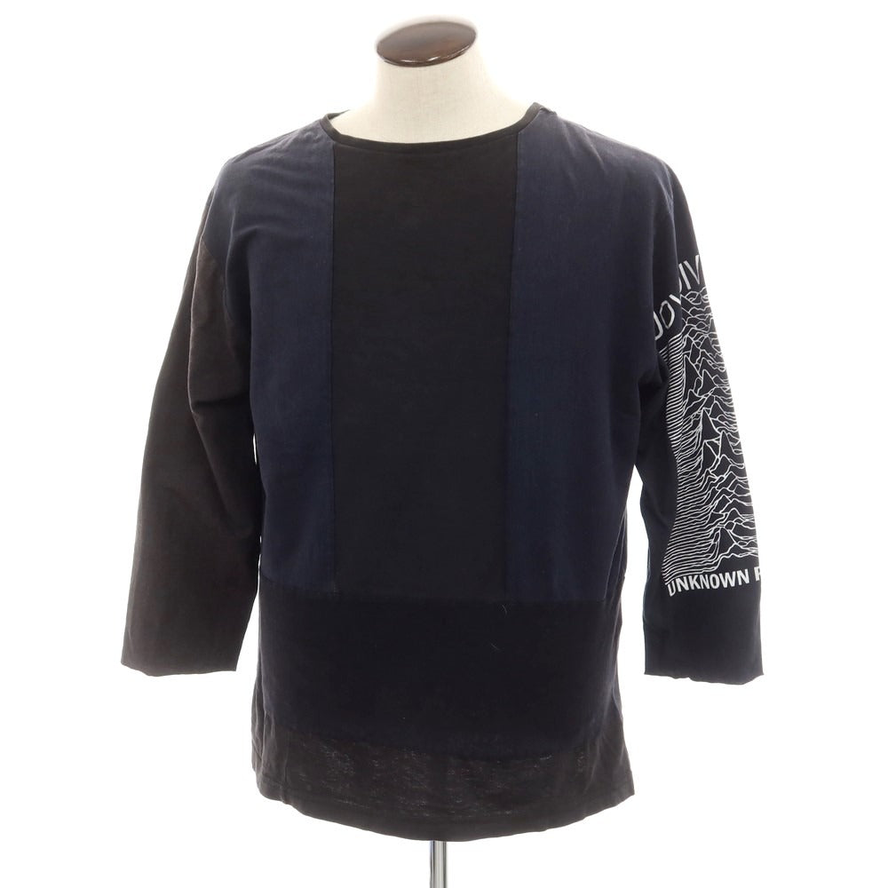 【中古】ウィエップ WEYEP コットン系 長袖Tシャツ ブラック【サイズF/L】【BLK】【S/S/A/W】【状態ランクC】【メンズ】
