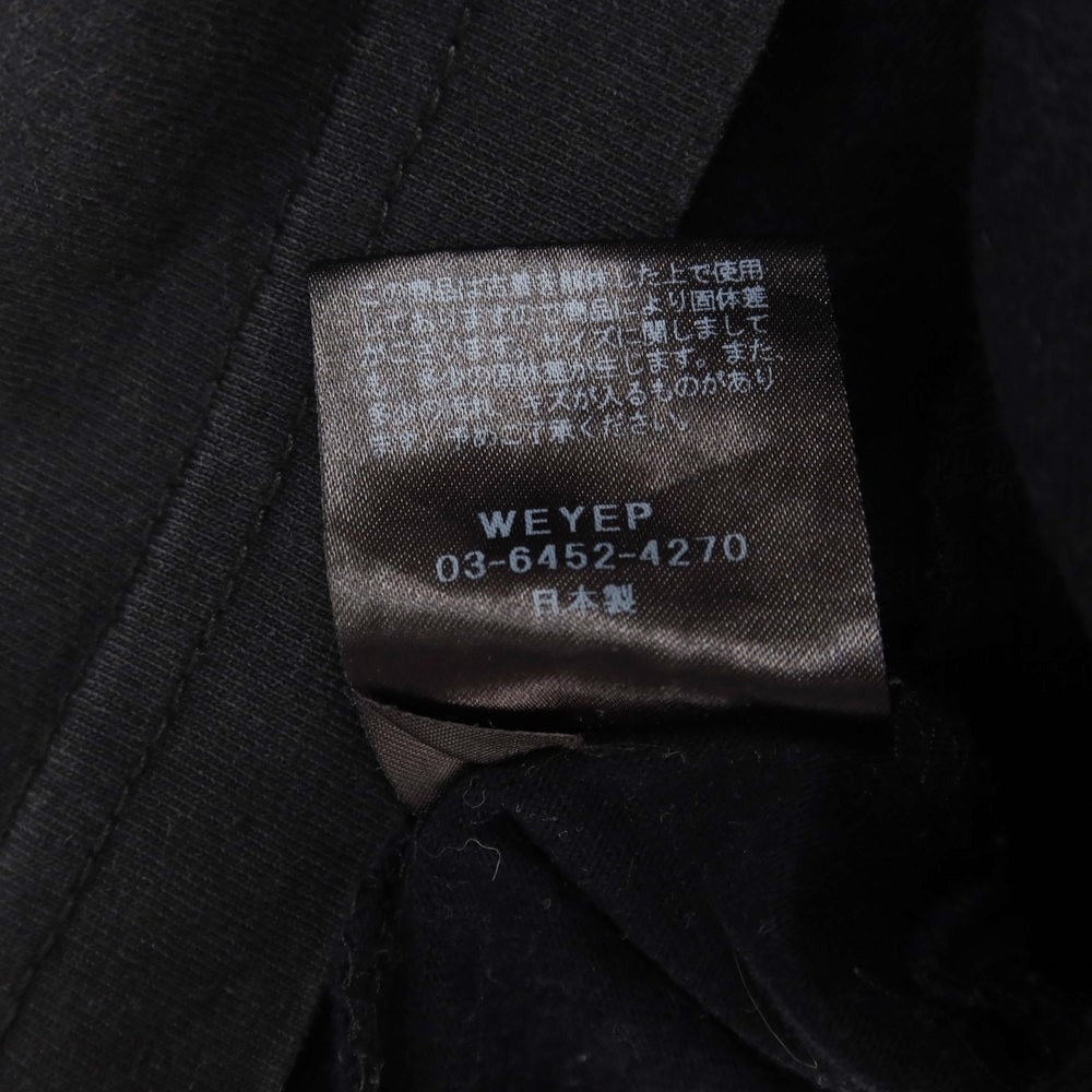 【中古】ウィエップ WEYEP コットン系 長袖Tシャツ ブラック【サイズF/L】【BLK】【S/S/A/W】【状態ランクC】【メンズ】
