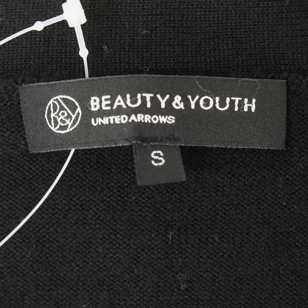 【中古】ビューティアンドユースユナイテッドアローズ BEAUTY&YOUTH UNITED ARROWS ハイゲージ ウール カーディガン ブラック【サイズS】【BLK】【A/W】【状態ランクC】【メンズ】