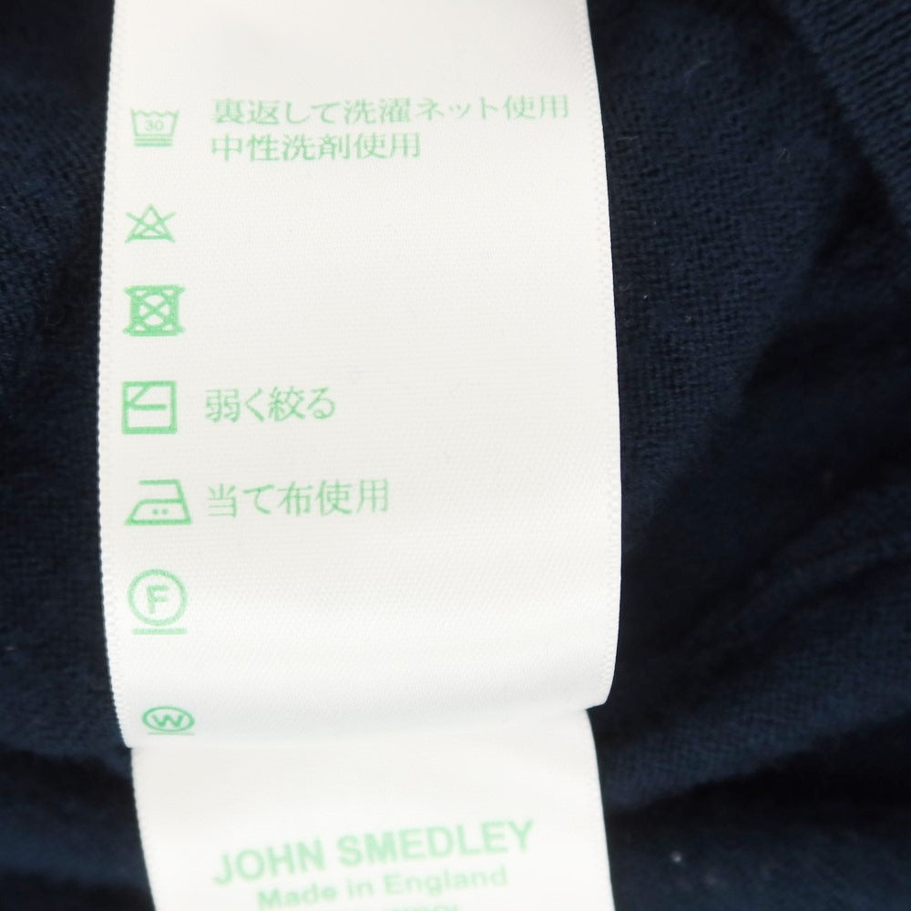 【中古】ジョンスメドレー JOHN SMEDLEY ハイゲージ ウール ニットベスト ネイビー【サイズS】【NVY】【A/W】【状態ランクB】【メンズ】