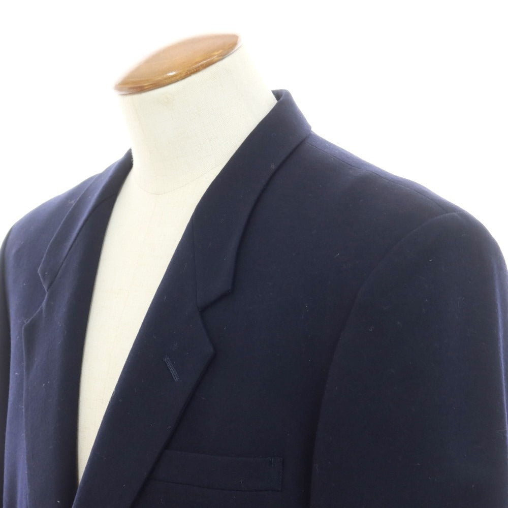 【中古】コムサデモードメン COMME CA DU MODE MEN ウール 2つボタン テーラードジャケット ダークネイビー【 表記なし(L位) 】【 状態ランクB 】【 メンズ 】
