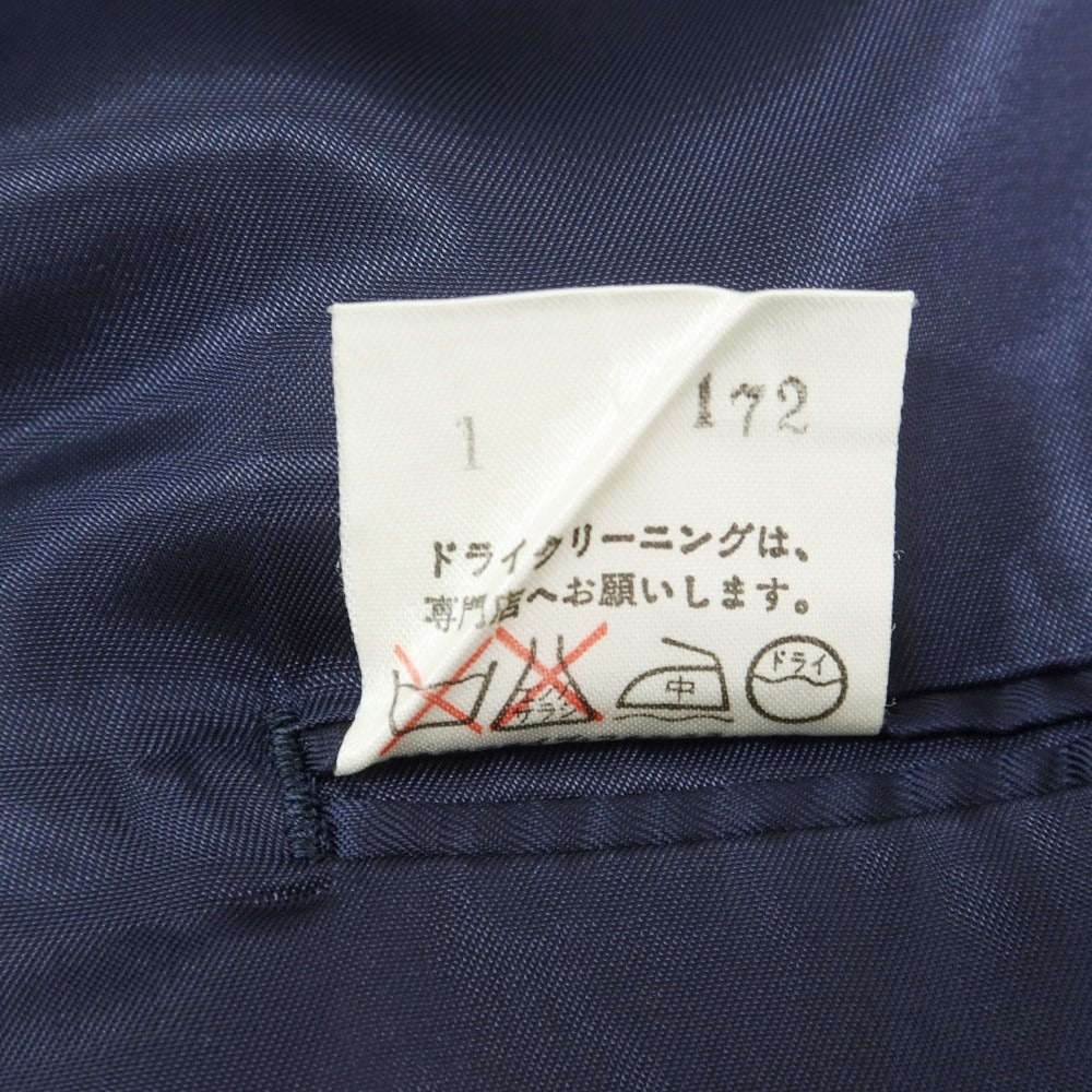 【中古】コムサデモードメン COMME CA DU MODE MEN ウール 2つボタン テーラードジャケット ダークネイビー【 表記なし(L位) 】【 状態ランクB 】【 メンズ 】