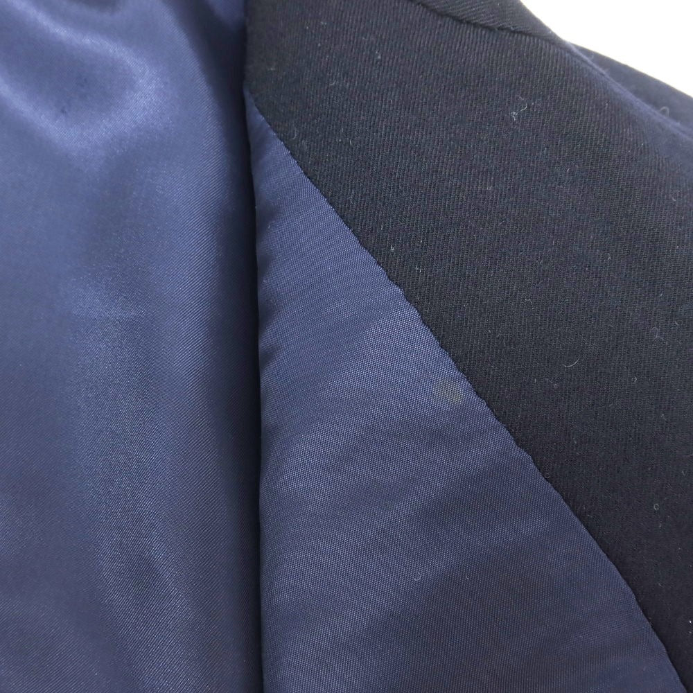 【中古】コムサデモードメン COMME CA DU MODE MEN ウール 2つボタン テーラードジャケット ダークネイビー【 表記なし(L位) 】【 状態ランクB 】【 メンズ 】