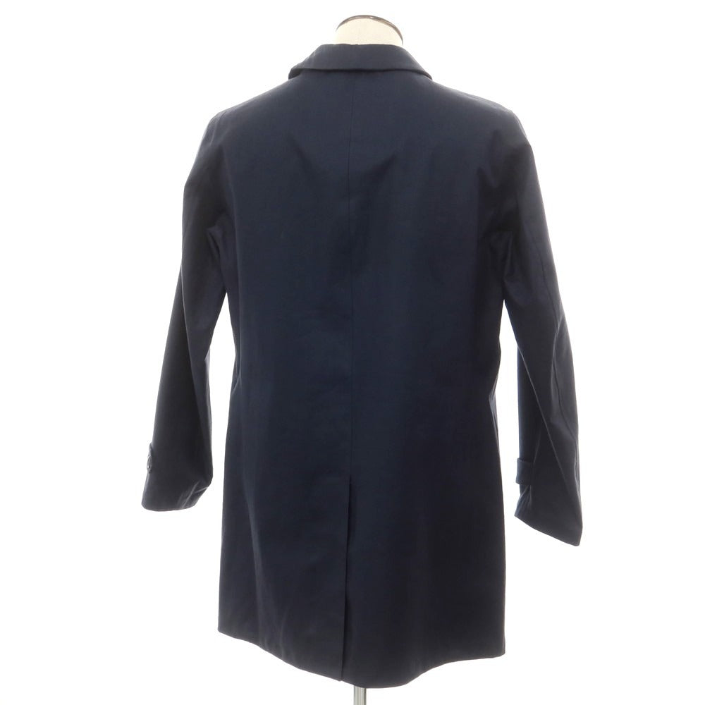 【中古】ヘルノ Herno Laminar リネン ステンカラーコート ネイビー【 50 】【 状態ランクB 】【 メンズ 】
