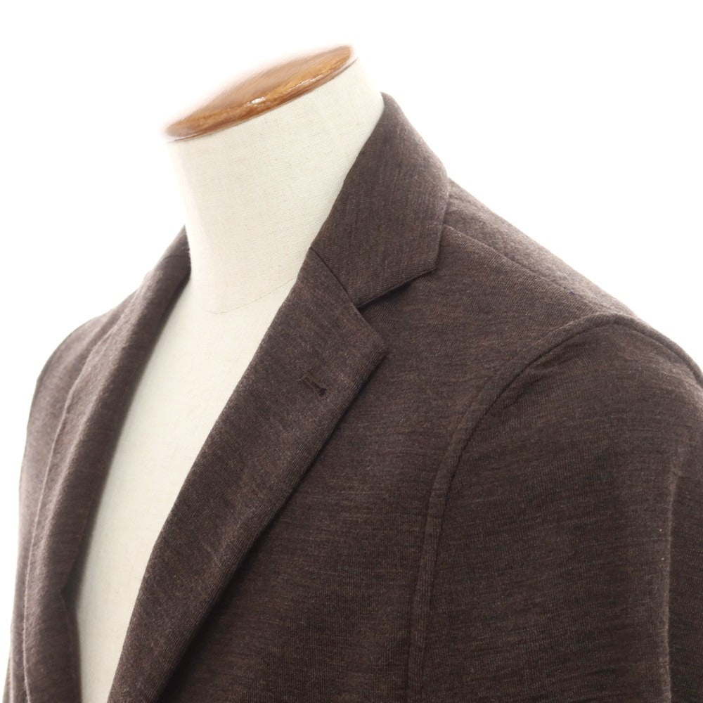 【中古】バグッタ Bagutta ハイゲージウール ジャージージャケット ブラウン【 48 】【 状態ランクB 】【 メンズ 】