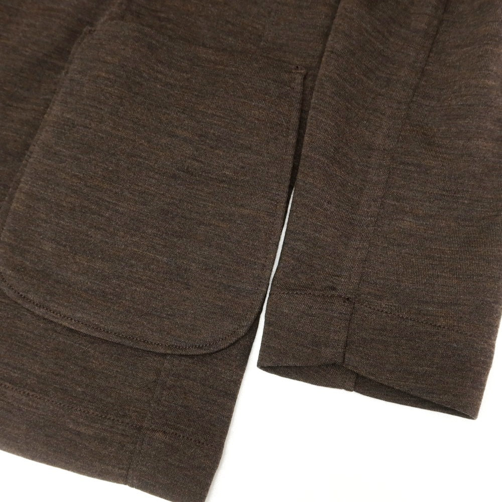 【中古】バグッタ Bagutta ハイゲージウール ジャージージャケット ブラウン【 48 】【 状態ランクB 】【 メンズ 】