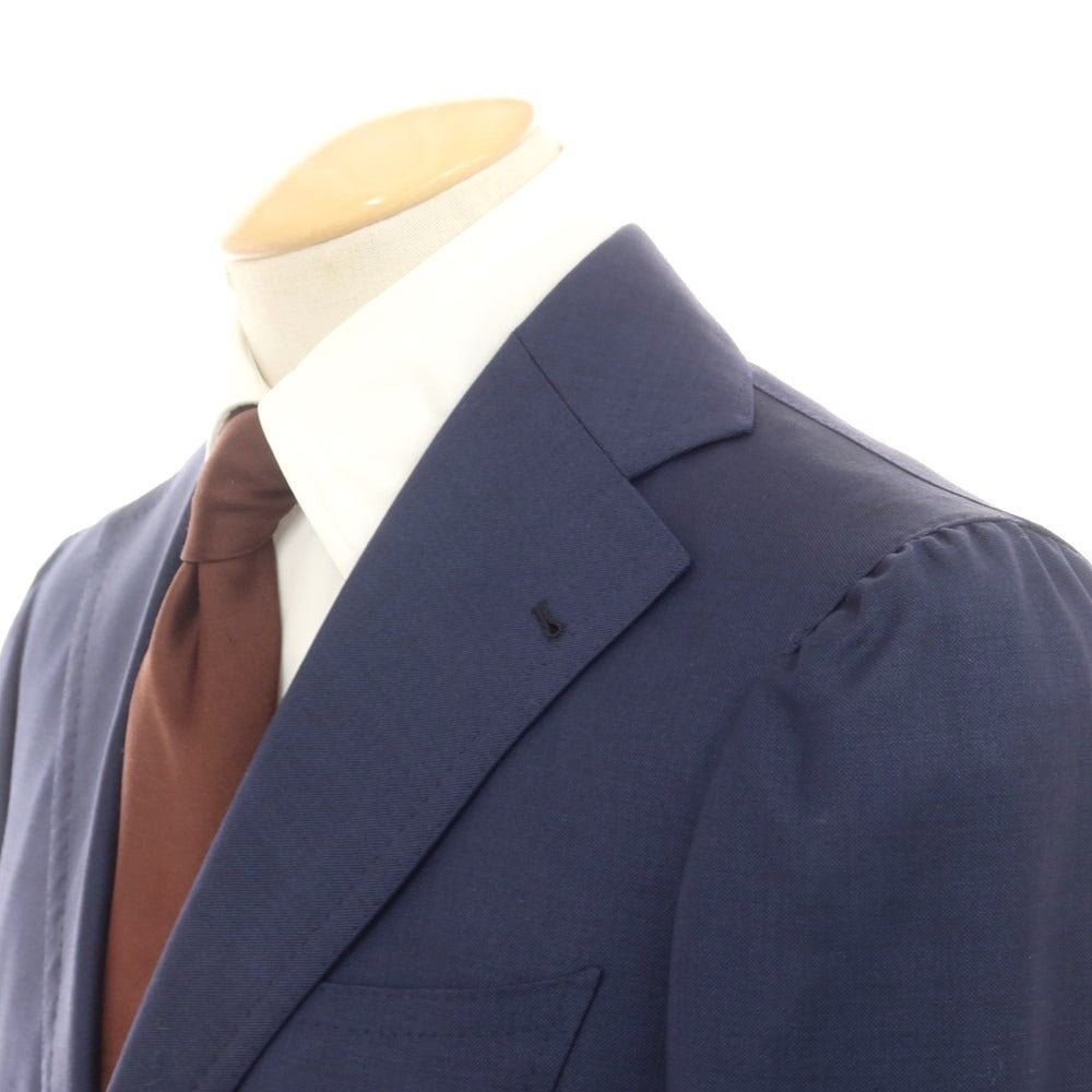 【中古】シャロン Sharon ウール ハンドメイド 2つボタンスーツ ネイビー【 表記なし(XS位) 】【 状態ランクB 】【 メンズ 】