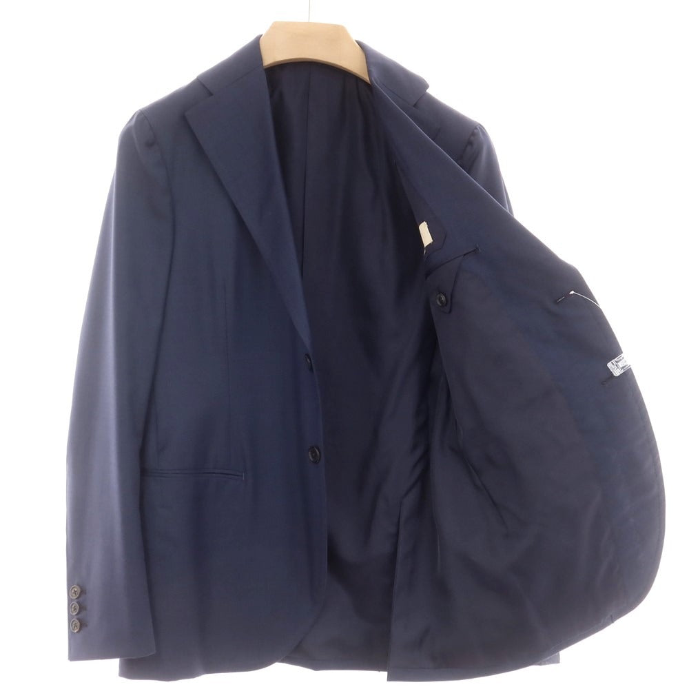 【中古】シャロン Sharon ウール ハンドメイド 2つボタンスーツ ネイビー【 表記なし(XS位) 】【 状態ランクB 】【 メンズ 】