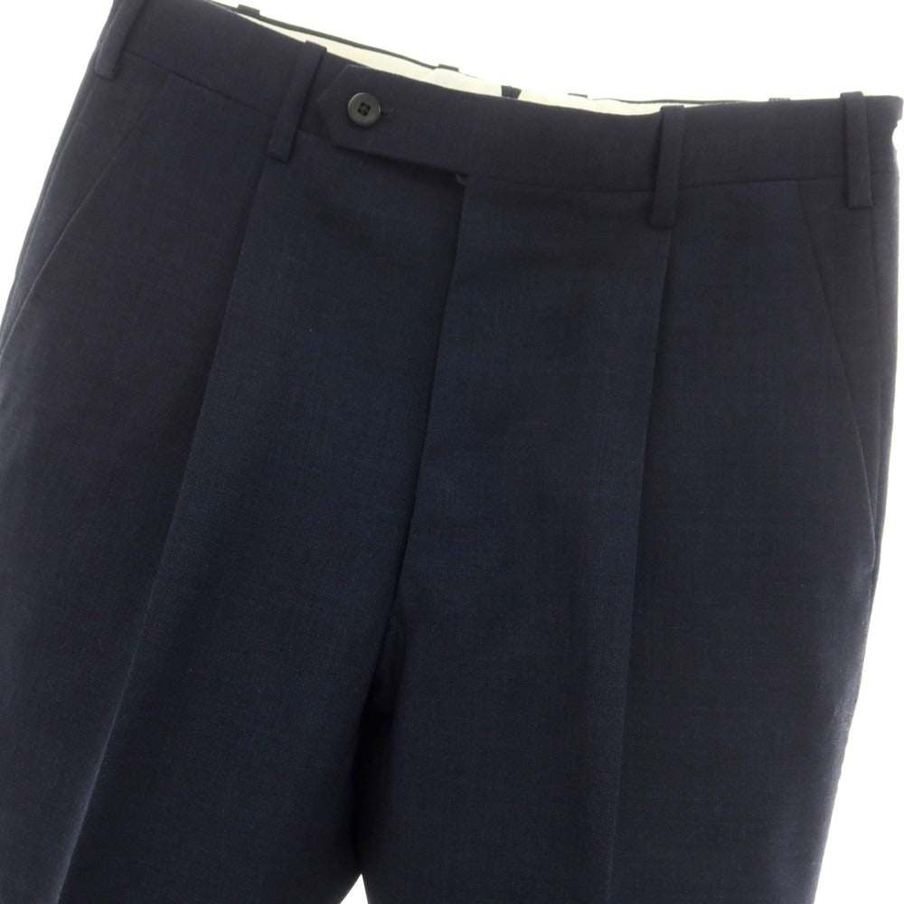 【中古】シャロン Sharon ウール系 ドレススラックスパンツ ネイビー【 表記なし (S位) 】【 状態ランクA 】【 メンズ 】