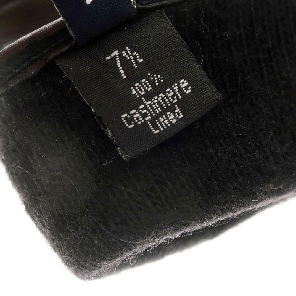 【中古】メローラ MEROLA レザー カシミヤライニング 手袋 グローブ ブラック【 7 1/2 】【 状態ランクB 】【 メンズ 】