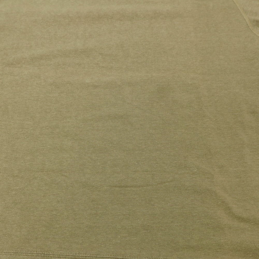【中古】ビームスプラス BEAMS PLUS ストレッチ ヘンプコットン クルーネック 長袖Tシャツ ライトオリーブ【 M 】【 状態ランクB 】【 メンズ 】