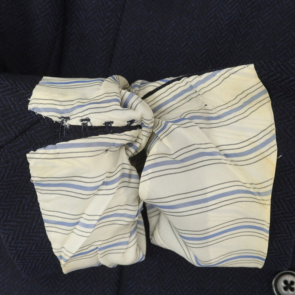 【中古】ベルベスト Belvest ウールカシミヤ テーラードジャケット ネイビー【 48 】【 状態ランクB 】【 メンズ 】