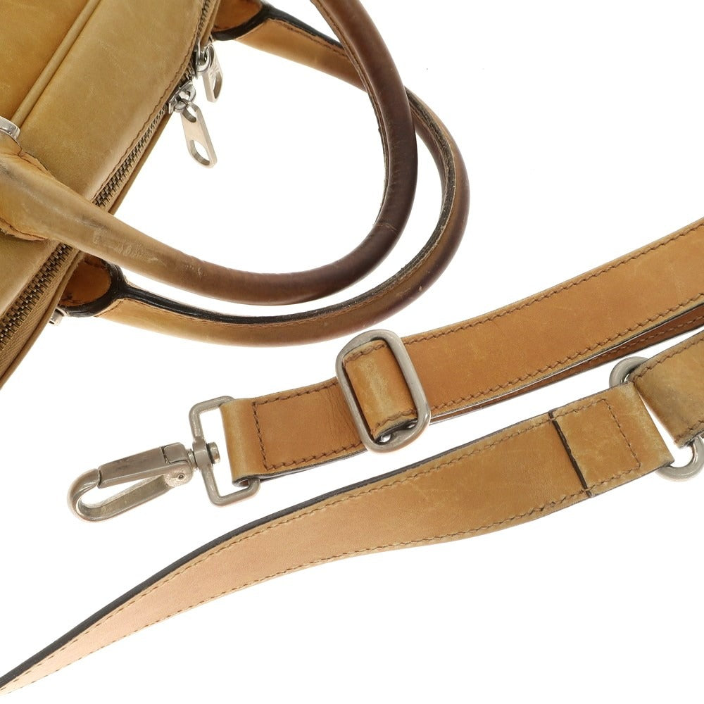 【中古】ストールマンテラッシ SUTOR MANTELLASSI レザー ブリーフケース イエローベージュ【 状態ランクD 】【 メンズ 】