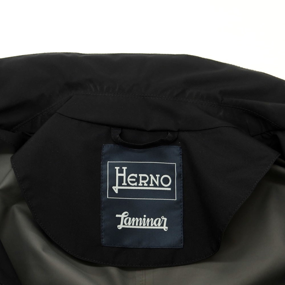 【中古】ヘルノ Herno Laminor GORE-TEX カジュアルジャケット ブラック【 46 】【 状態ランクB 】【 メンズ 】