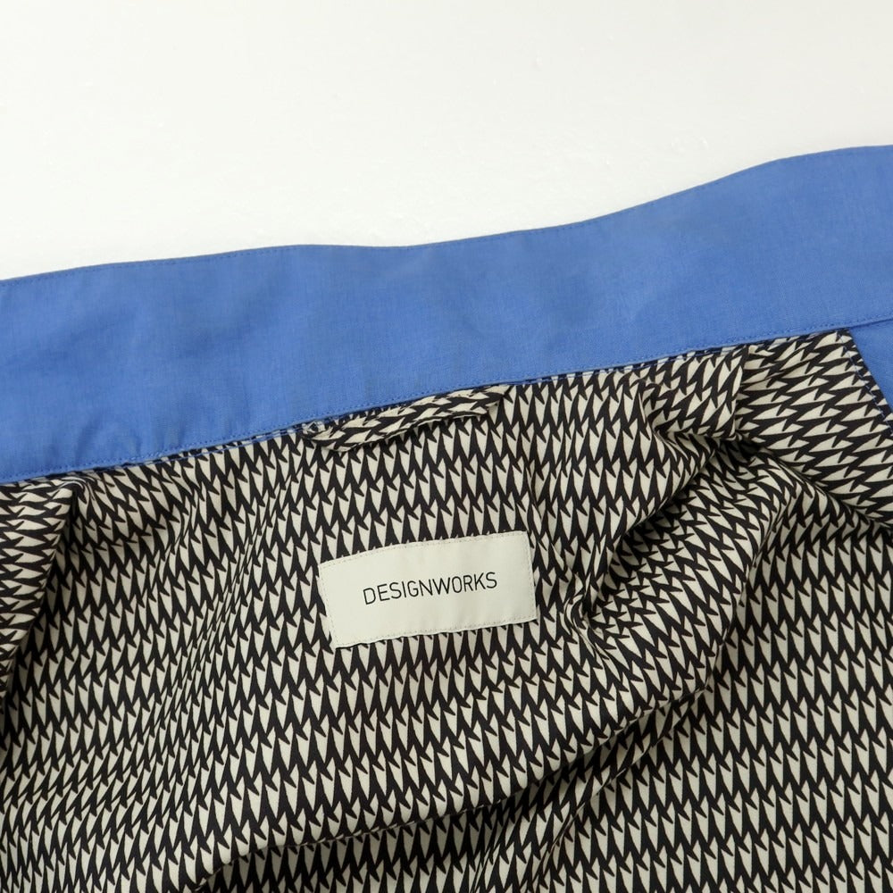 【中古】デザインワークス DESIGNWORKS ポリエステル フーデッドコート ブルー【 46 】【 状態ランクC 】【 メンズ 】