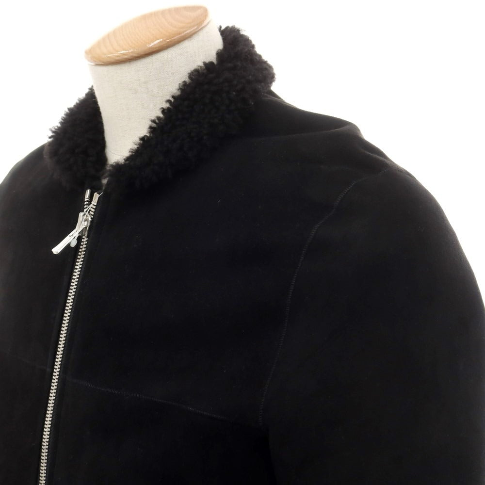 【中古】デザインワークス DESIGNWORKS ムートン レザーブルゾン ブラック【 S 】【 状態ランクB 】【 メンズ 】