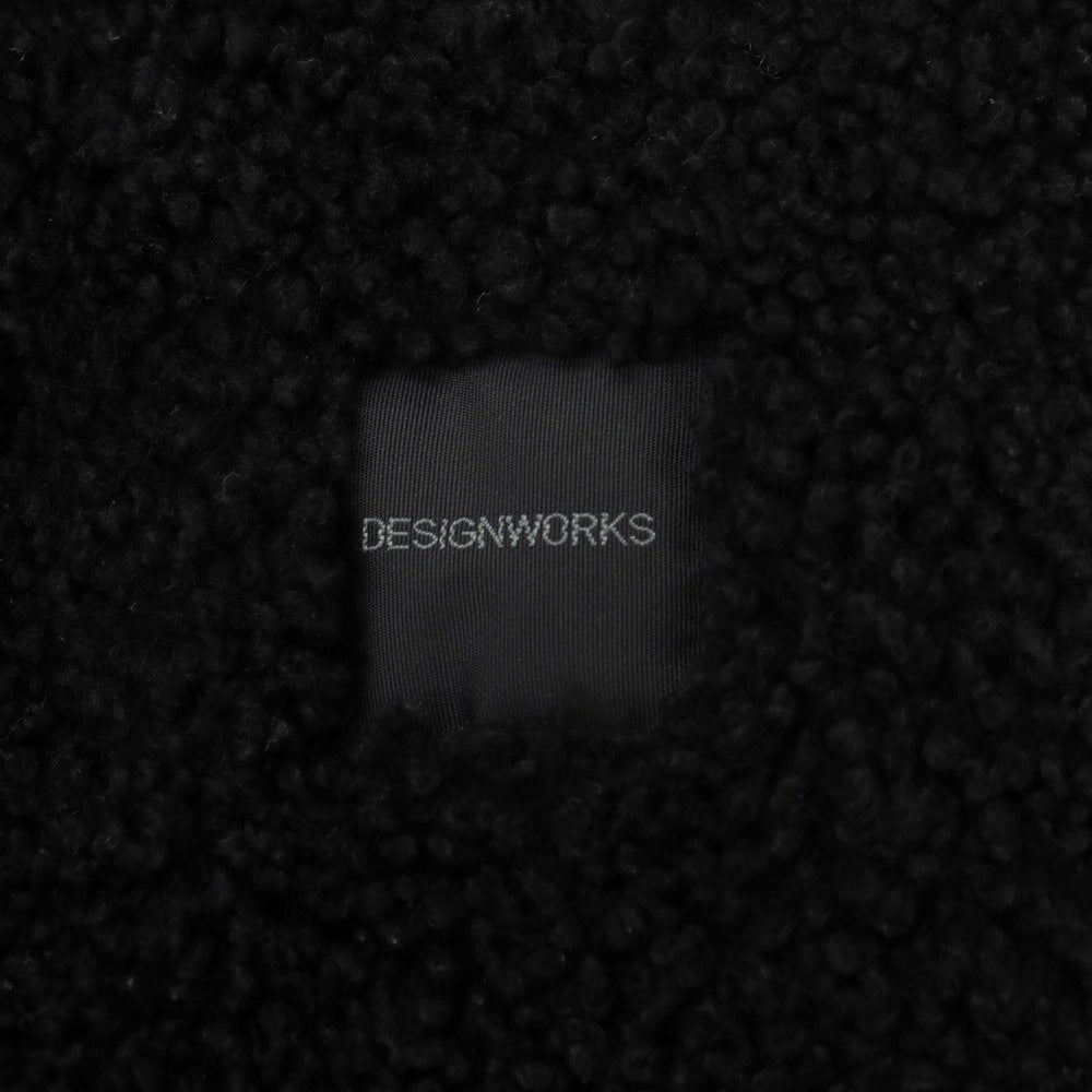 【中古】デザインワークス DESIGNWORKS ムートン レザーブルゾン ブラック【 S 】【 状態ランクB 】【 メンズ 】