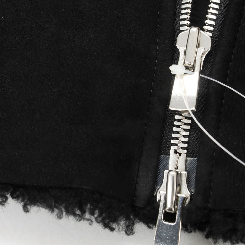 【中古】デザインワークス DESIGNWORKS ムートン レザーブルゾン ブラック【 S 】【 状態ランクB 】【 メンズ 】