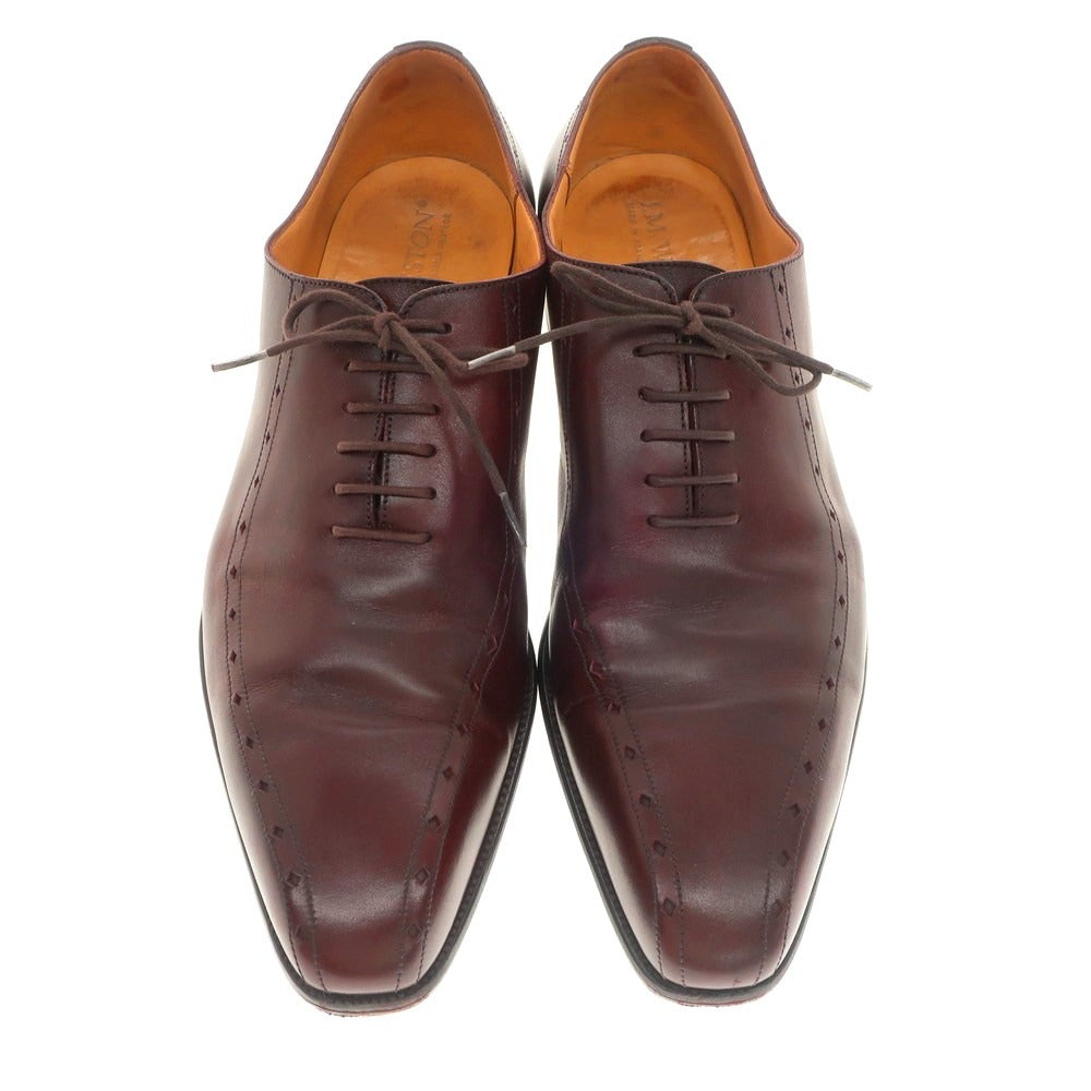 【中古】ジェイエムウエストン J.M WESTON ホールカット スワールモカシン ドレスシューズ バーガンディ【 9 E 】【 状態ランクC 】【 メンズ 】