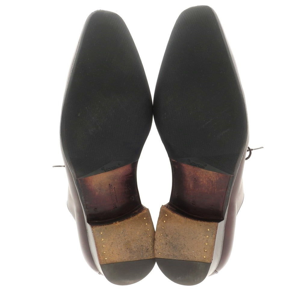 【中古】ジェイエムウエストン J.M WESTON ホールカット スワールモカシン ドレスシューズ バーガンディ【 9 E 】【 状態ランクC 】【 メンズ 】