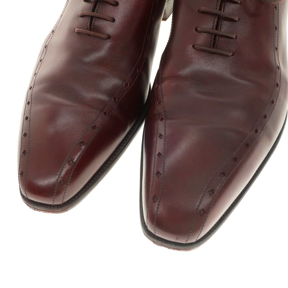 【中古】ジェイエムウエストン J.M WESTON ホールカット スワールモカシン ドレスシューズ バーガンディ【 9 E 】【 状態ランクC 】【 メンズ 】