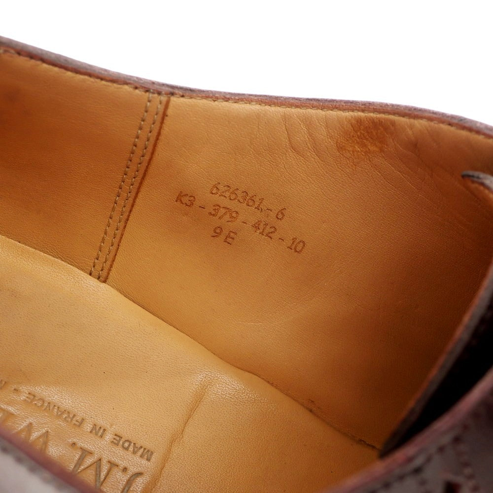 【中古】ジェイエムウエストン J.M WESTON ホールカット スワールモカシン ドレスシューズ バーガンディ【 9 E 】【 状態ランクC 】【 メンズ 】