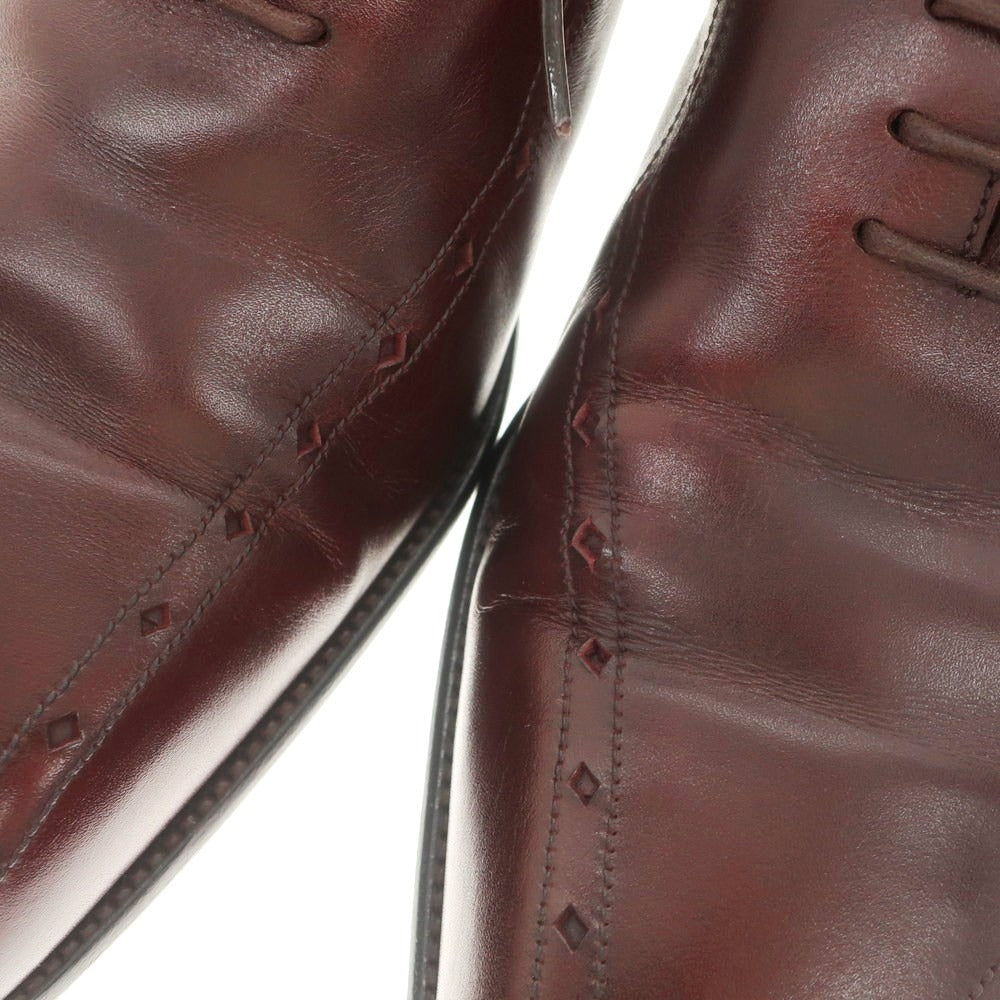 【中古】ジェイエムウエストン J.M WESTON ホールカット スワールモカシン ドレスシューズ バーガンディ【 9 E 】【 状態ランクC 】【 メンズ 】