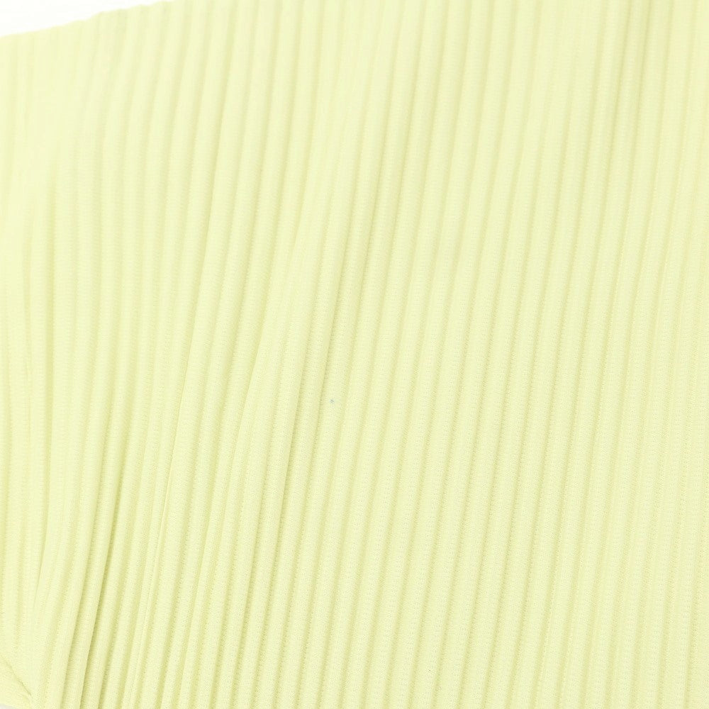 【中古】オム プリッセ イッセイミヤケ HOMME PLISSE ISSEY MIYAKE 2024年秋冬 ポリエステル プリーツ加工 コート ライムイエロー【 表記なし(L位) 】【 状態ランクA 】【 メンズ 】