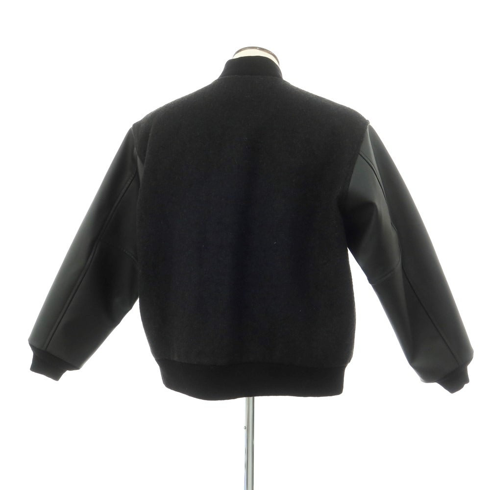 【中古】シオタ CIOTA ウール レザー スタジャン ブルゾン ブラック【 表記なし(XL位) 】【 状態ランクA 】【 メンズ 】