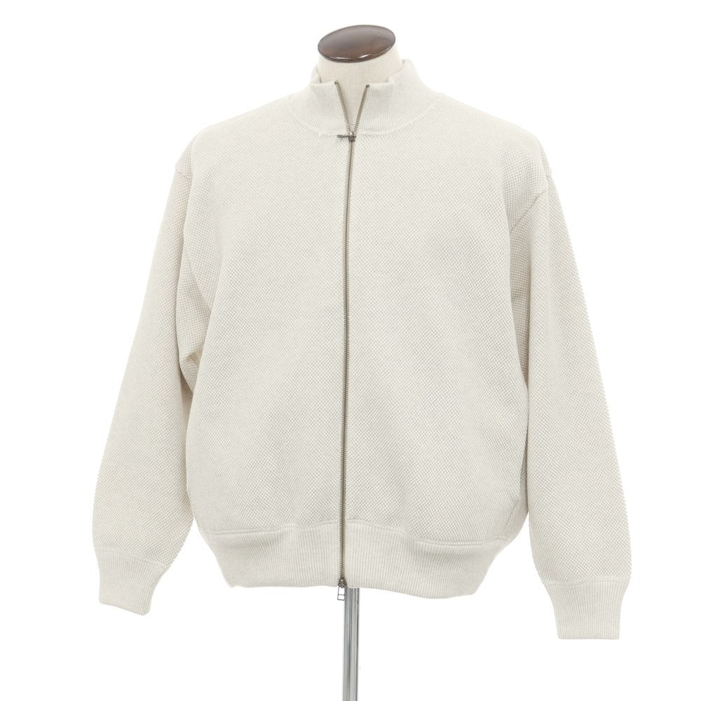 【中古】クレプスキュール crepuscule コットン系 スタンドカラー ダブルジップ カーディガン オートミール【 表記なし(XL位) 】【 状態ランクA 】【 メンズ 】