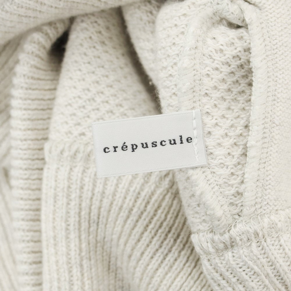 【中古】クレプスキュール crepuscule コットン系 スタンドカラー ダブルジップ カーディガン オートミール【 表記なし(XL位) 】【 状態ランクA 】【 メンズ 】