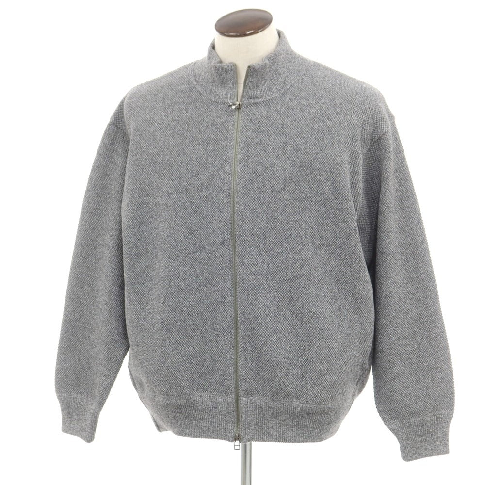 【中古】クレプスキュール crepuscule コットン系 スタンドカラー ダブルジップ カーディガン グレー【 表記なし(XL位) 】【 状態ランクA 】【 メンズ 】