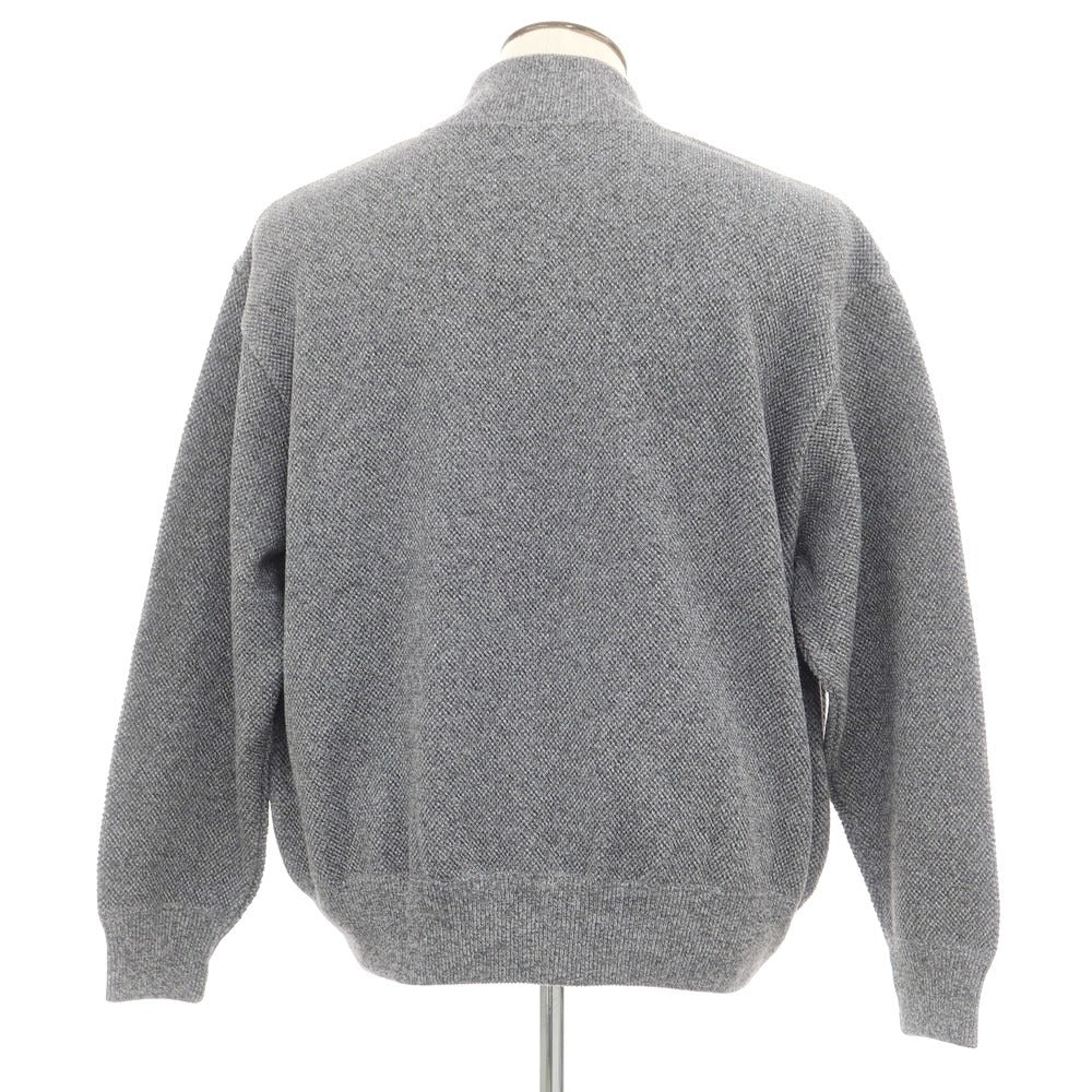 【中古】クレプスキュール crepuscule コットン系 スタンドカラー ダブルジップ カーディガン グレー【 表記なし(XL位) 】【 状態ランクA 】【 メンズ 】