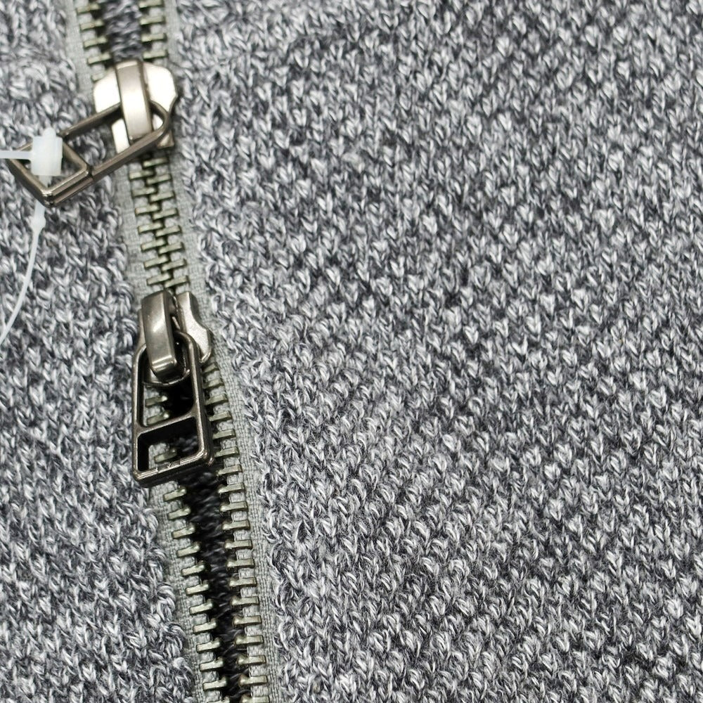 【中古】クレプスキュール crepuscule コットン系 スタンドカラー ダブルジップ カーディガン グレー【 表記なし(XL位) 】【 状態ランクA 】【 メンズ 】