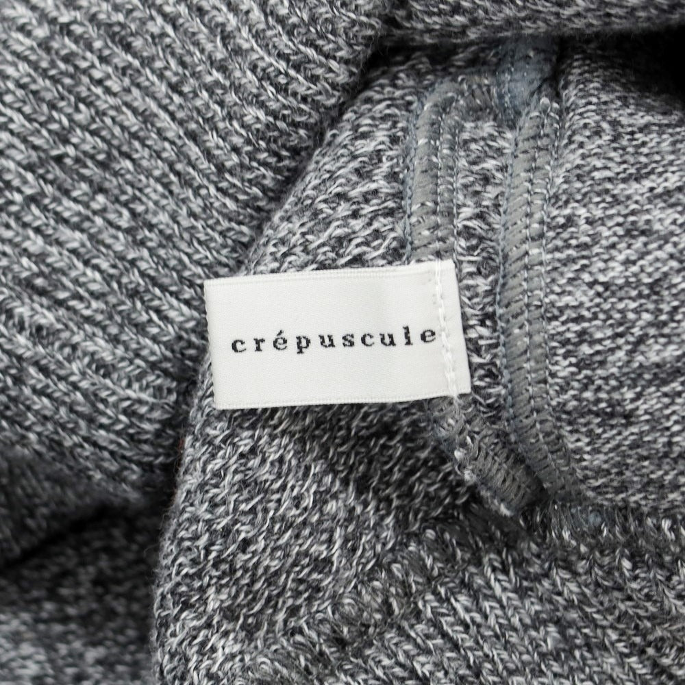 【中古】クレプスキュール crepuscule コットン系 スタンドカラー ダブルジップ カーディガン グレー【 表記なし(XL位) 】【 状態ランクA 】【 メンズ 】