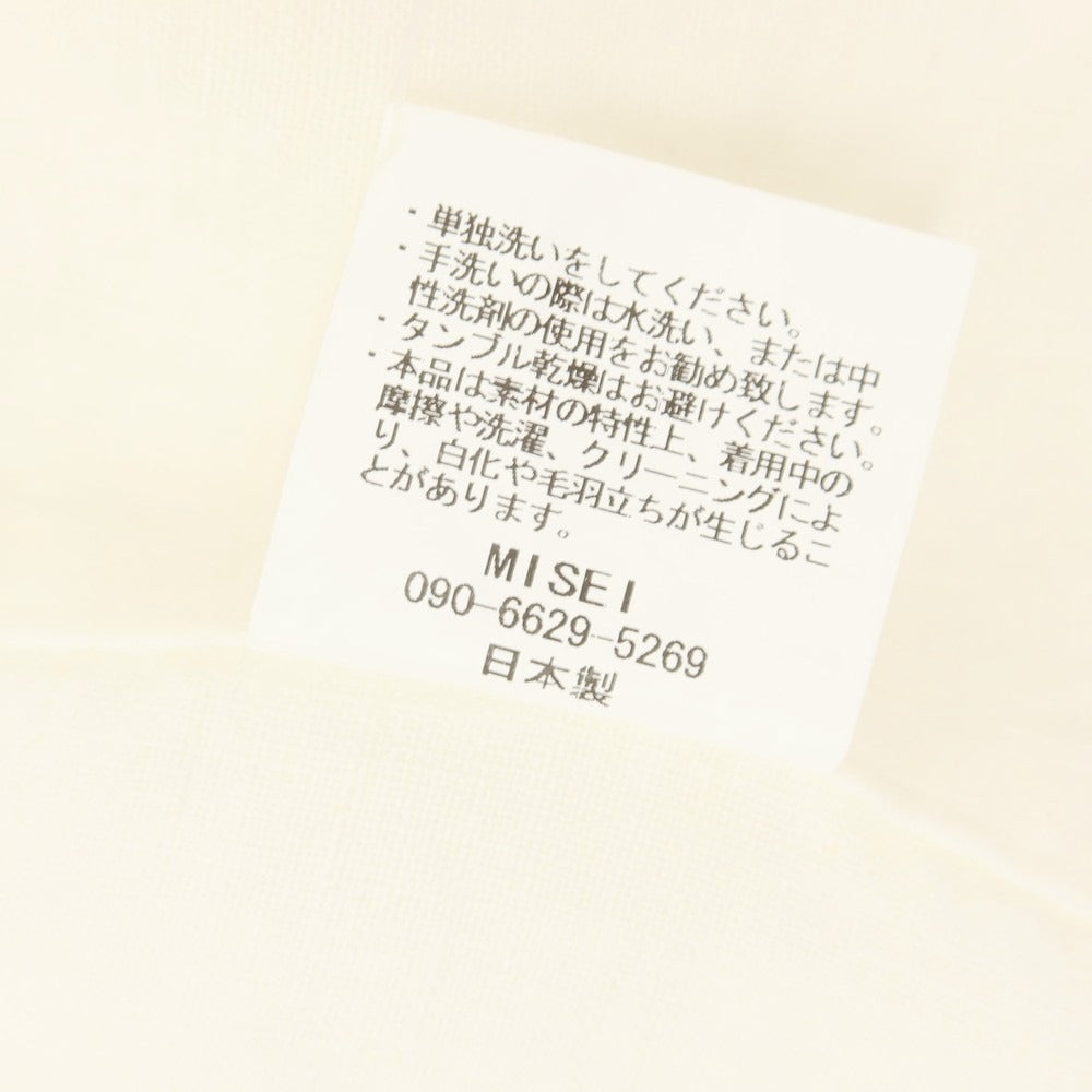 【中古】ミセイ misei リネン ボタンレス カジュアルジャケット オフホワイト【 F 】【 状態ランクB 】【 メンズ 】