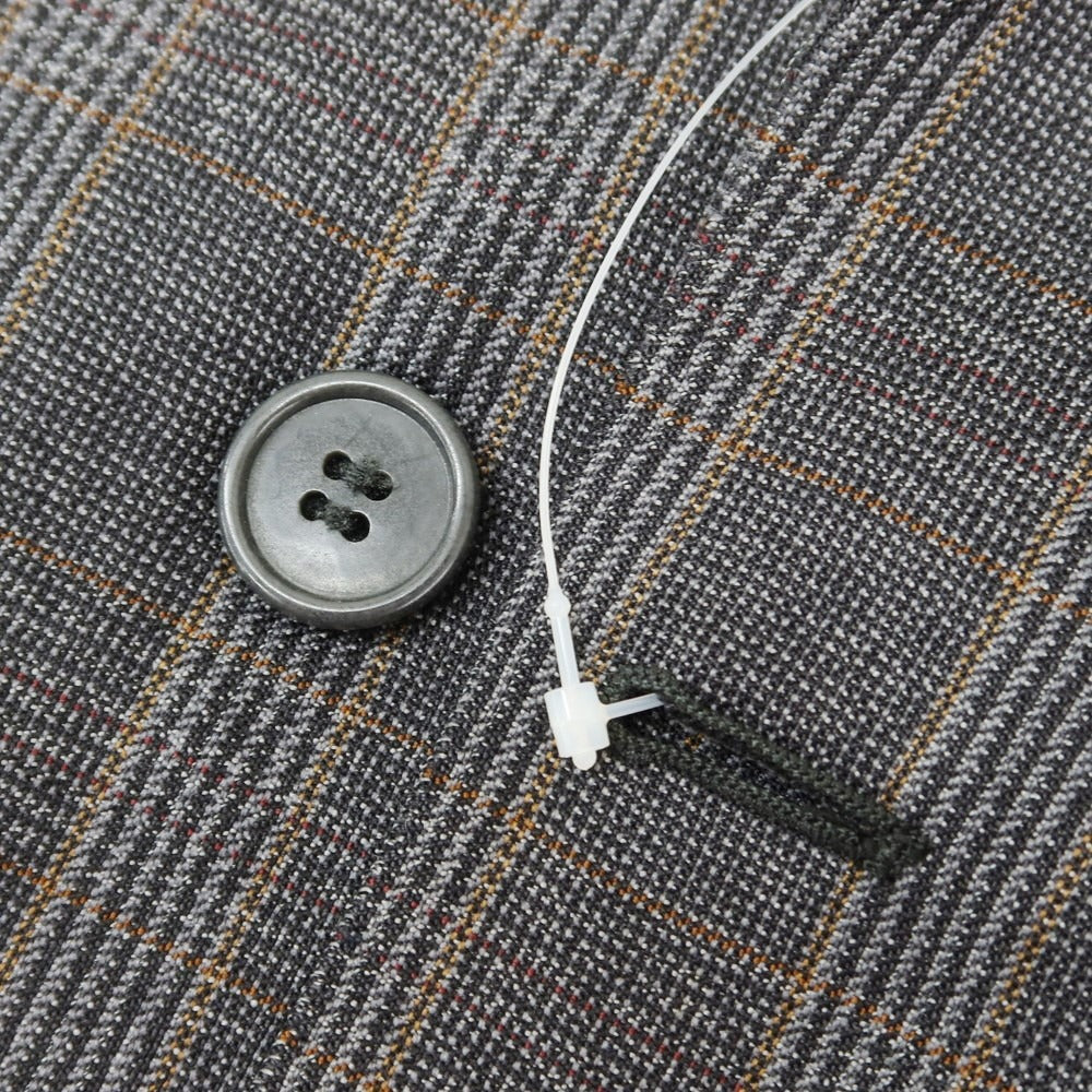 【中古】イヴサンローラン YVES SAINT LAURENT ウール チェック テーラードジャケット ダークグレー【 表記なし(M位) 】【 状態ランクD 】【 メンズ 】