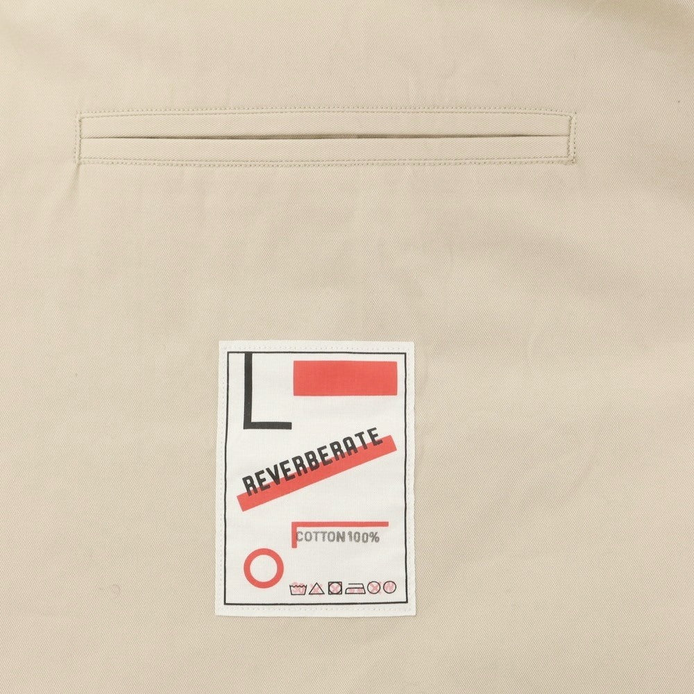 【中古】リバーバレイト REVERBERATE コットン ワイド ノースリーブ ブルゾン ベージュ【 表記なし (L位) 】【 状態ランクB 】【 メンズ 】