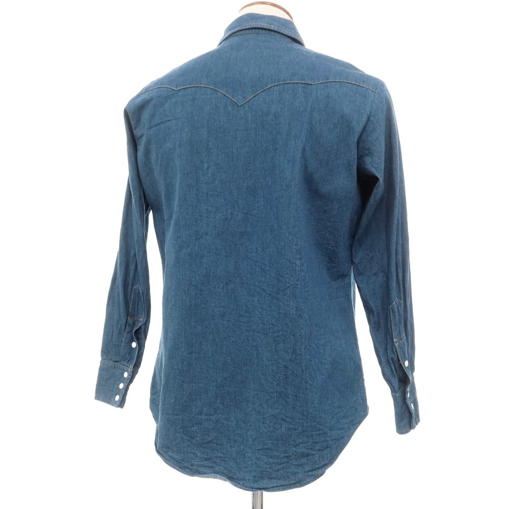 【中古】リパーパス RE-PURPOSE コットン デニム ウエスタンシャツ カジュアルシャツ ブルー【 M 】【 状態ランクB 】【 メンズ 】