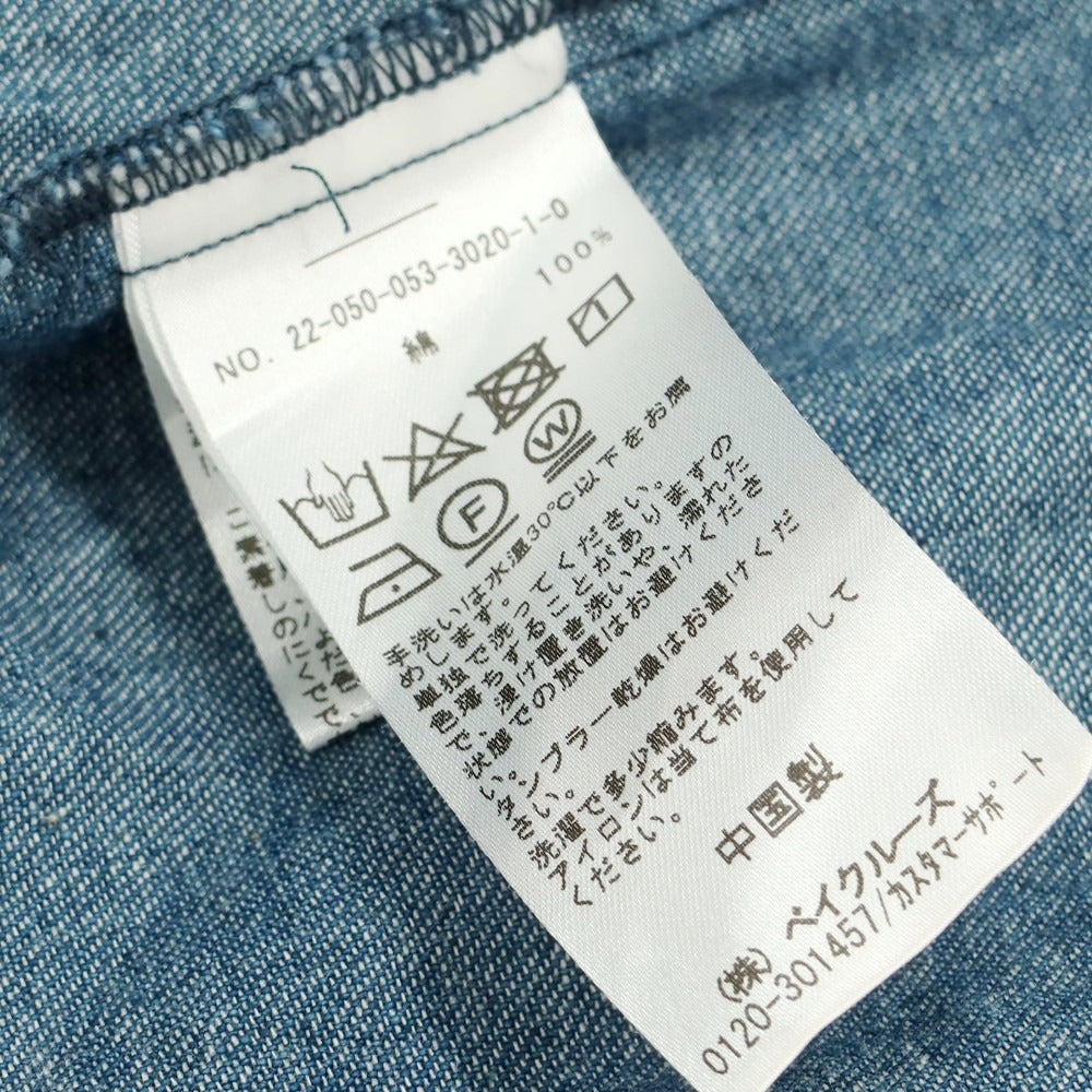 【中古】リパーパス RE-PURPOSE コットン デニム ウエスタンシャツ カジュアルシャツ ブルー【 M 】【 状態ランクB 】【 メンズ 】