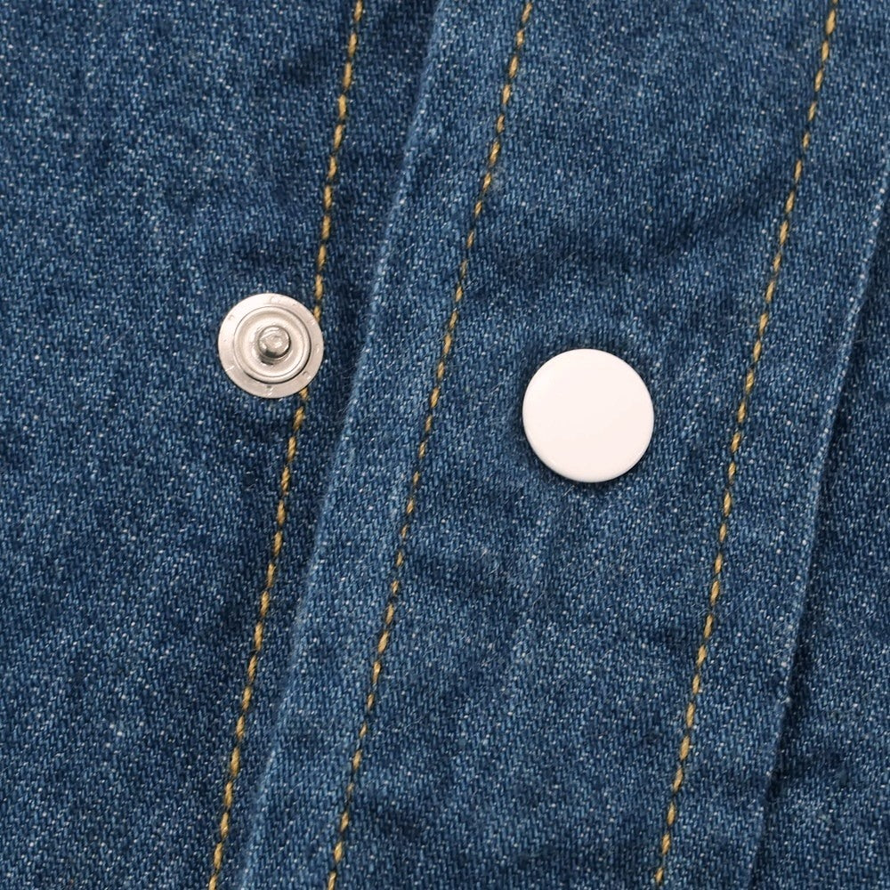 【中古】リパーパス RE-PURPOSE コットン デニム ウエスタンシャツ カジュアルシャツ ブルー【 M 】【 状態ランクB 】【 メンズ 】